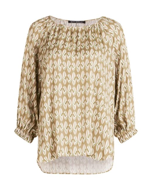 Betty Barclay Natural Schlupfbluse Mit Rundhalsausschnitt