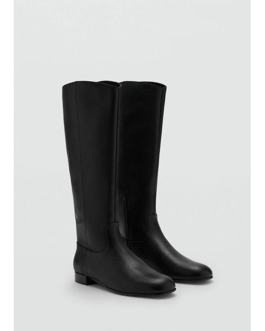 Mango Black Stiefel Raqui