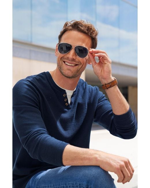 H.i.s. Pullover in Blue für Herren