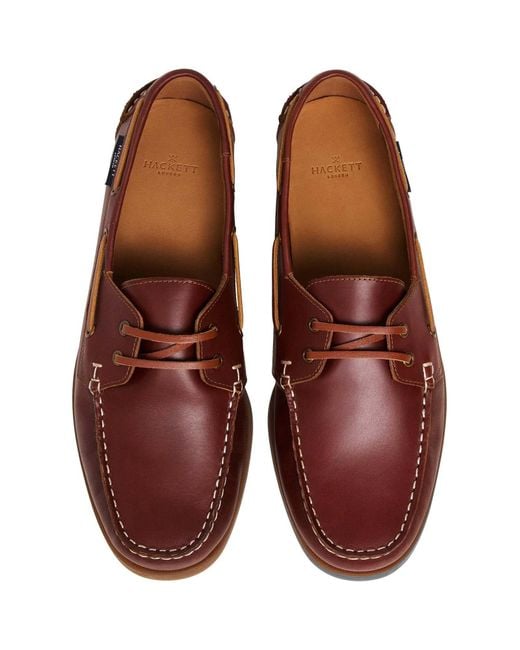Hackett Mokassin Deck One in Brown für Herren