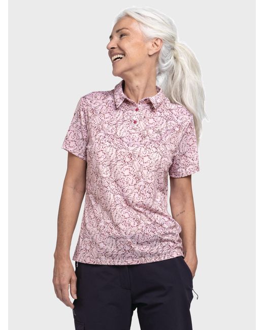 Schoeffel Pink Polos Hiking Polo Shirt Style Todra Wms
