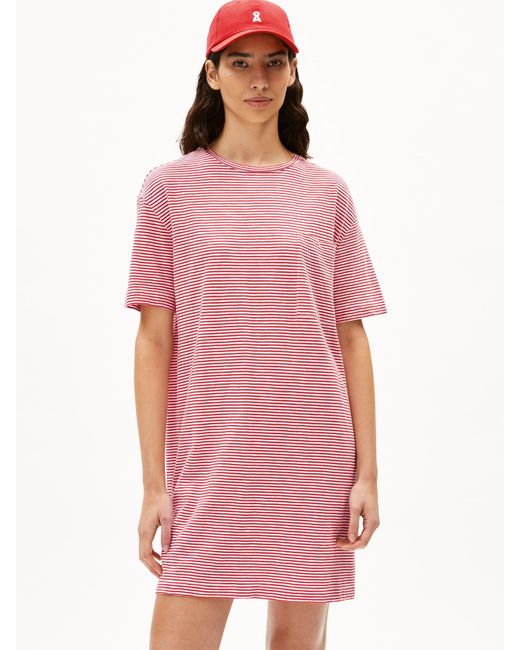 ARMEDANGELS Pink Kleid Chaara Lovely Stripes