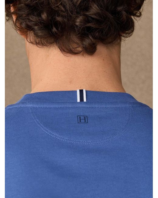 Hackett Basic-T-Shirt in Blue für Herren