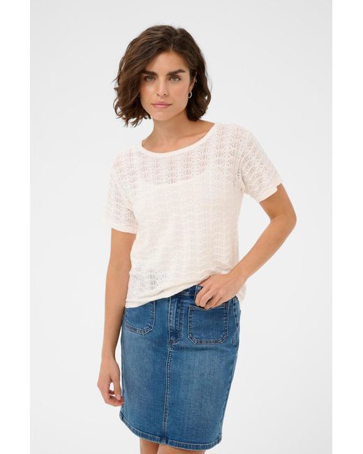 Kaffe White Pullover Dolly