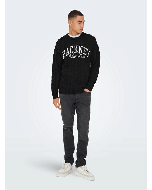 Only & Sons Pullover Onsmack in Black für Herren