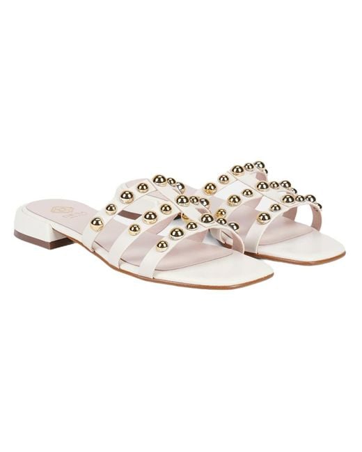 Desa White Pantolette Folien