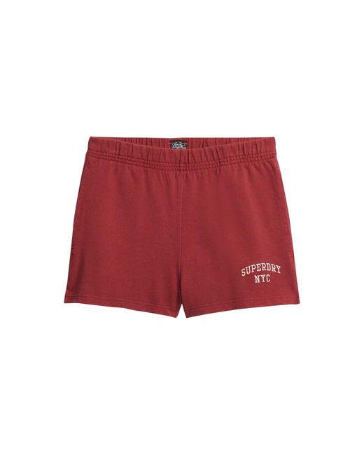 Superdry Red Shorts 'Athletic Essentials'