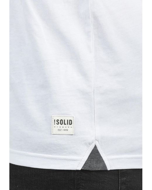 Solid Gestreiftes T-Shirt Malte Mit Brusttasche in Green für Herren