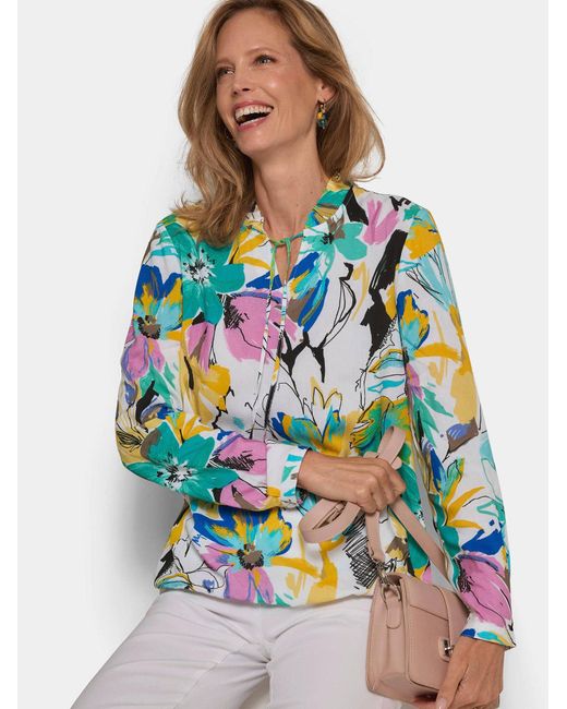Goldner Blue Bluse