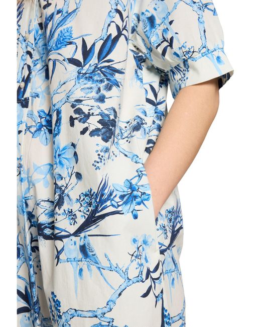 Vera Mont Blue Hemdblusenkleid Mit Knopfleiste