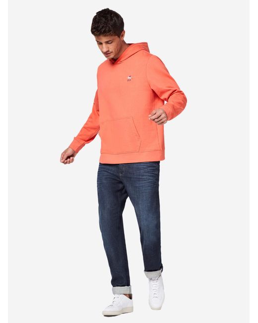 Polo Sylt Sweatshirt Basic in Orange für Herren