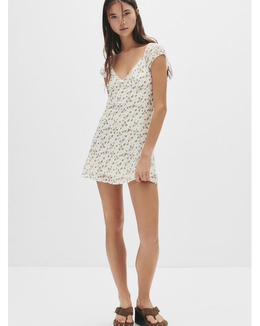 Pull&Bear White Kleid