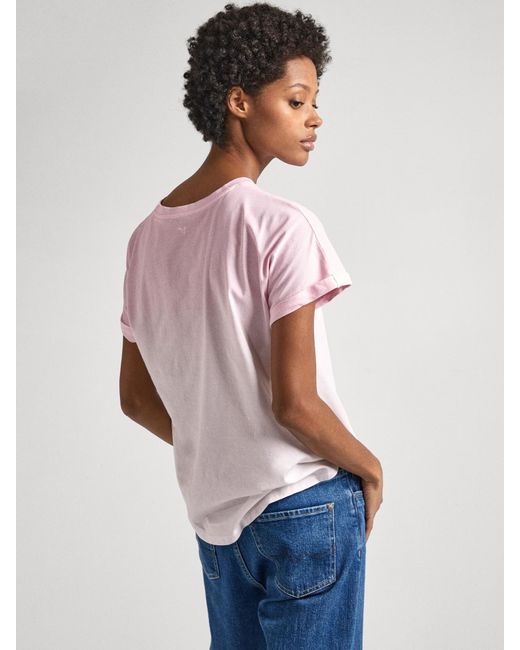 Pepe Jeans Pink T-shirt 'lourdes'