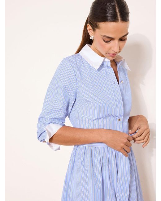 Lipsy Blue Blusenkleid