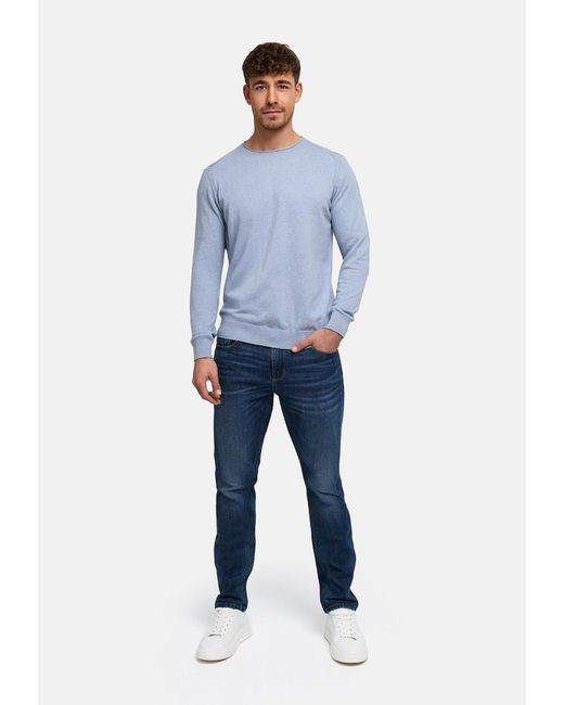 INDICODE Pullover Gamal in Blue für Herren