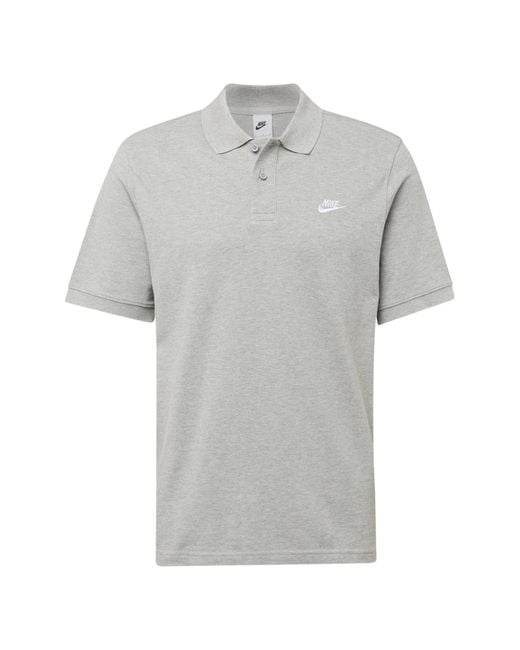 Nike Poloshirt 'club' in Gray für Herren