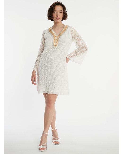 Ana Alcazar White Kleid 'Zaina'