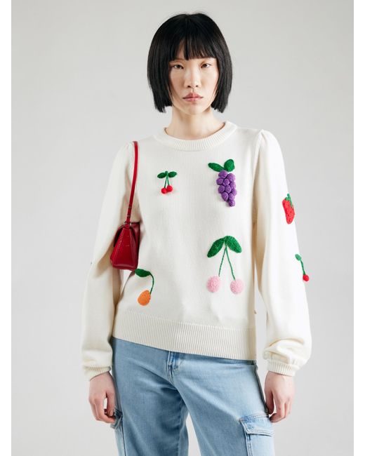 FABIENNE CHAPOT White Pullover 'Fruity'