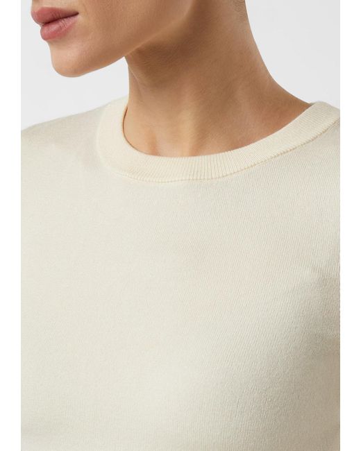 Comma, White Strickpullover