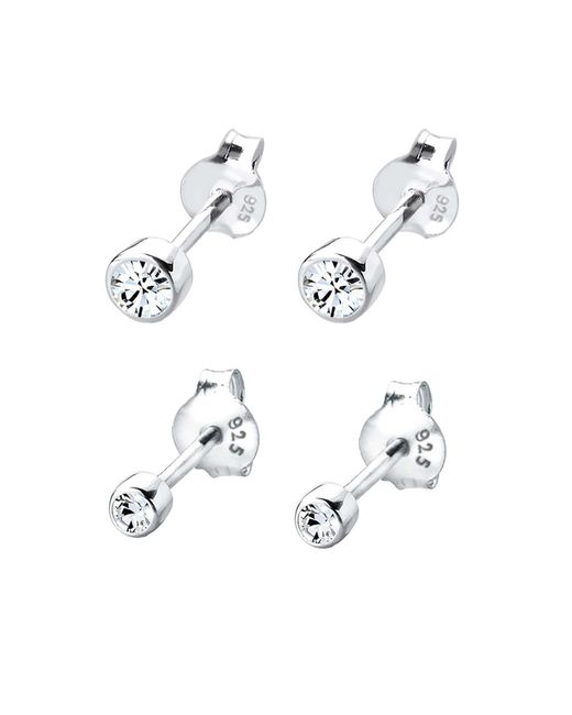 Elli Jewelry Multicolor Ohrstecker Set Kristall