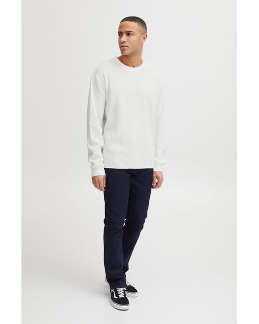 Solid Sweatshirt Fletcher in White für Herren