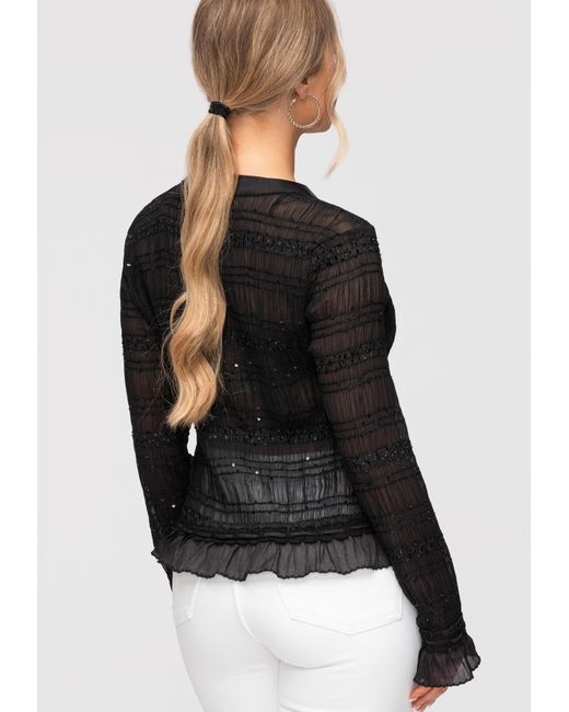 Ombre Black Bluse