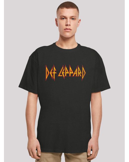 F4NT4STIC T-Shirt Def Leppard in Black für Herren