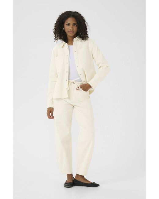 Kaffe White Bluse Whitney