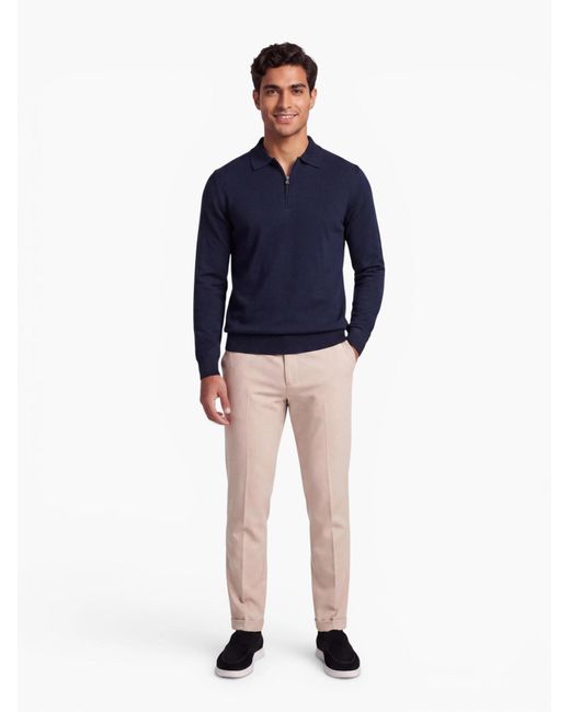 INSPR Pullover Markova Zip in Blue für Herren