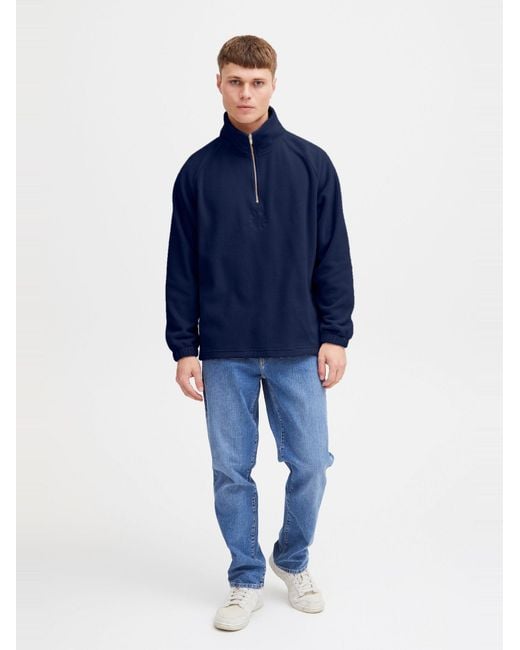 Solid Pullover Ibrahim in Blue für Herren