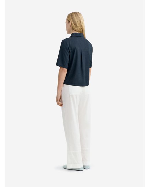 Thinking Mu Blue Bluse Ane