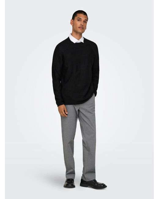 Only & Sons Pullover in Black für Herren