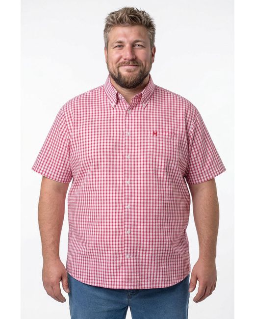 Men Plus Hemd in Pink für Herren