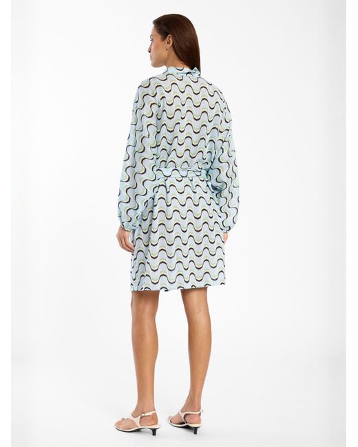 Ana Alcazar Blue Kleid Dinis