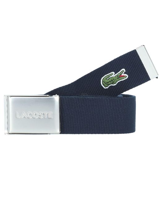 Lacoste Stoffgürtel mit Stickereiapplikation in Multicolor für Herren