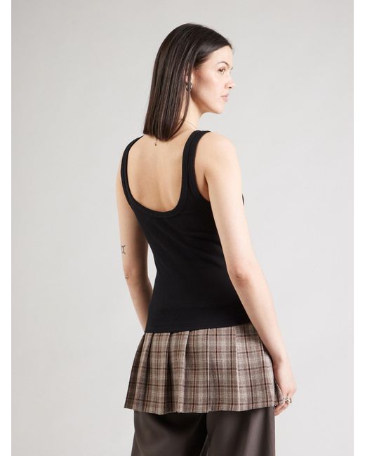 Monki Black Top