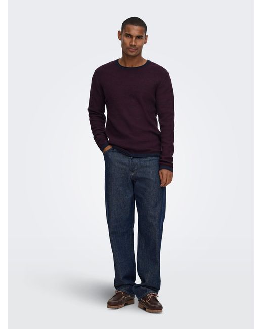 Only & Sons Pullover Onseric in Blue für Herren
