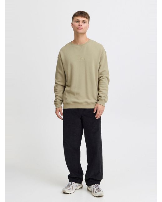 Solid Sweatshirt Moris in Natural für Herren