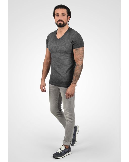 Solid T-Shirt Conley in Black für Herren