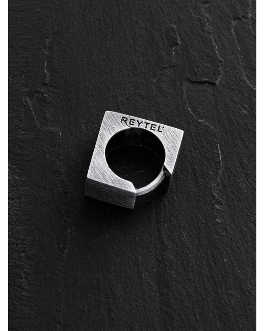 REYTEL Ohrring Winkel in Metallic für Herren
