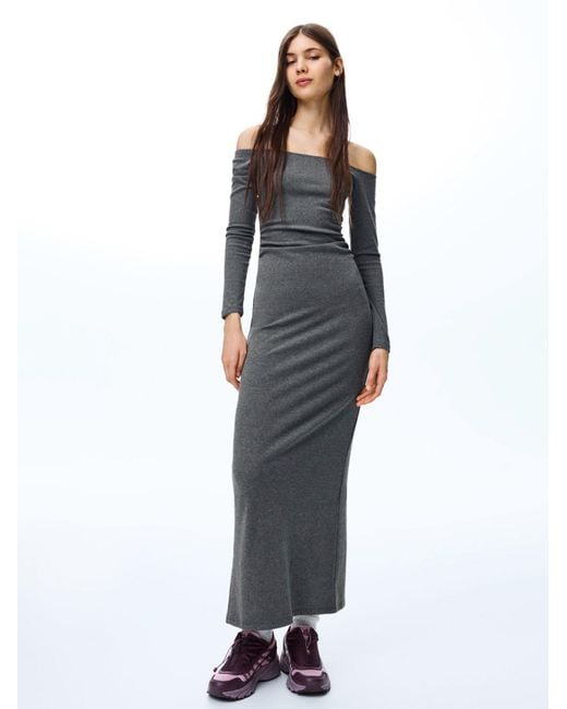 Bershka Gray Kleid