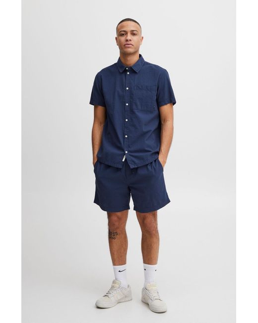 Solid Hemd Frevne in Blue für Herren