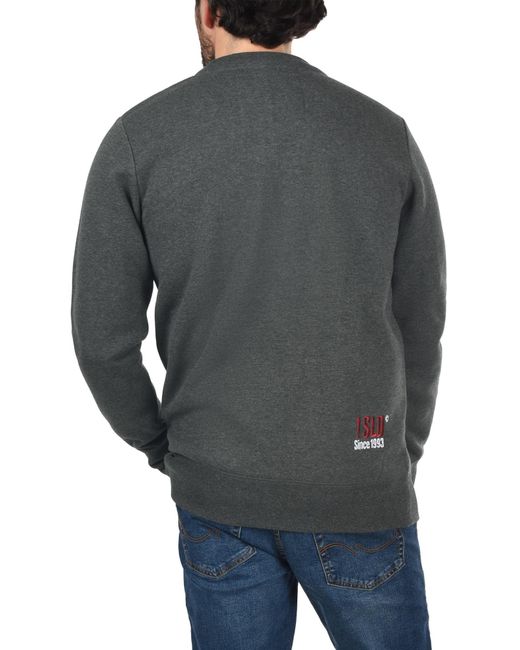 Solid Sweatshirt Benn in Gray für Herren