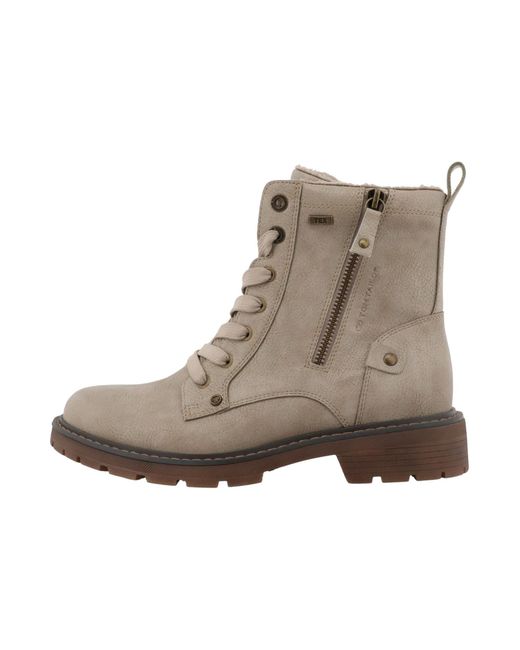 Tom Tailor Natural Schnürstiefelette