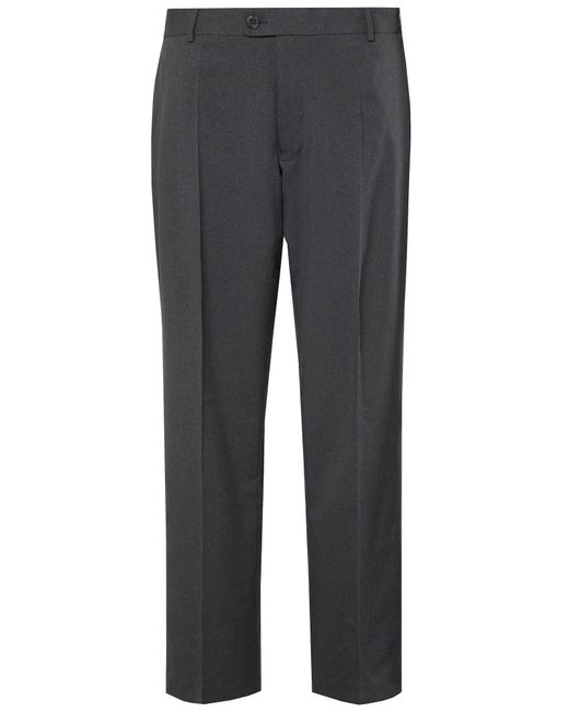 Men Plus Bügelfaltenhose in Gray für Herren