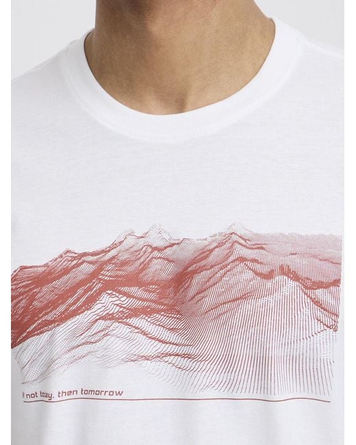 North Bend T-Shirt Carsten in White für Herren