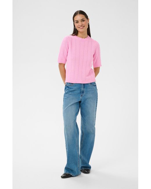 Kaffe Pink Pullover Kalotus