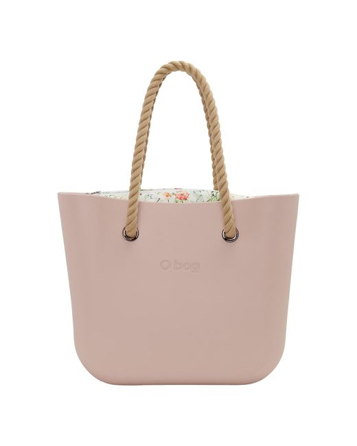 O bag Pink Shopper Tasche Wasserabweisend, Mit Innentasche