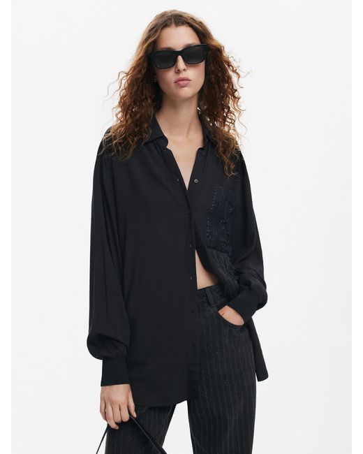 Desigual Black Bluse