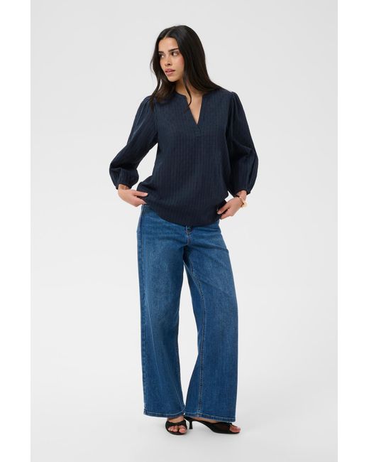 Kaffe Blue Bluse Bea